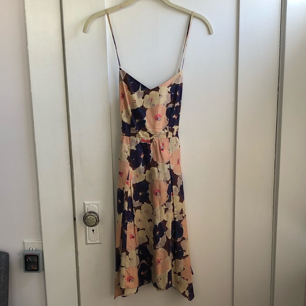 Anthropologie Eloise Floral Slip Dress